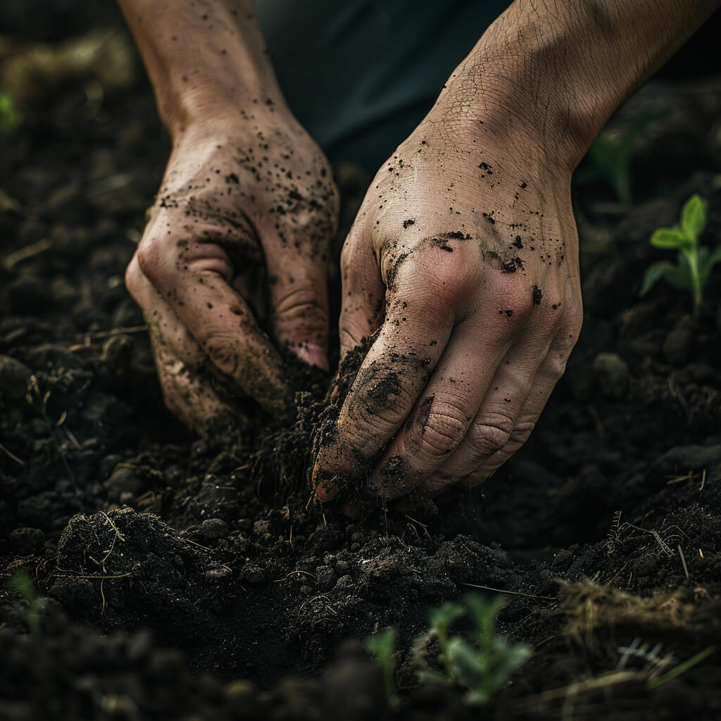 Hingabe zum Körper - Tor 46 im Human Design - Mann auf einer Graswiese - Dr. Birgit Greiner