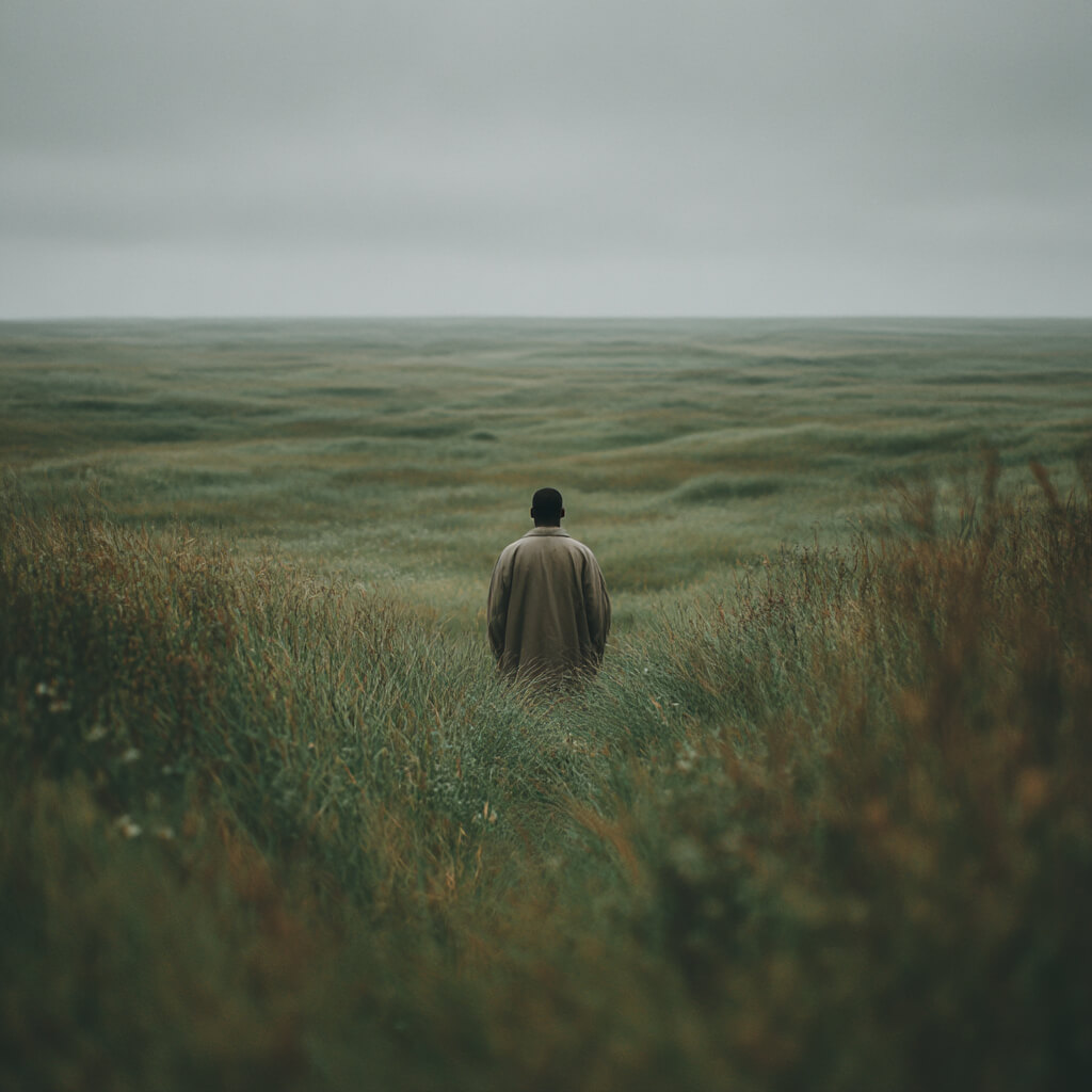 Tor 46 und die Liebe zum K&ouml;rper im Human Design - Mann auf einer Graswiese - Dr. Birgit Greiner