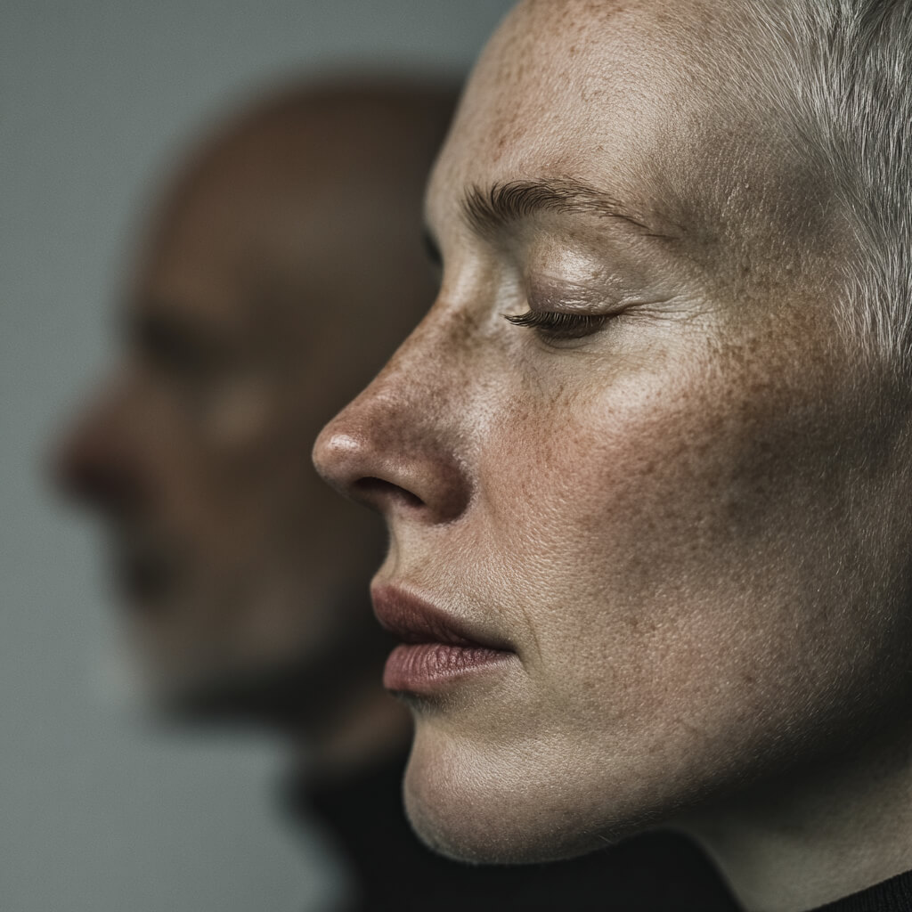 Reflektoren im Human Design - Frauengesicht im Profil - Dr. Birgit Greiner