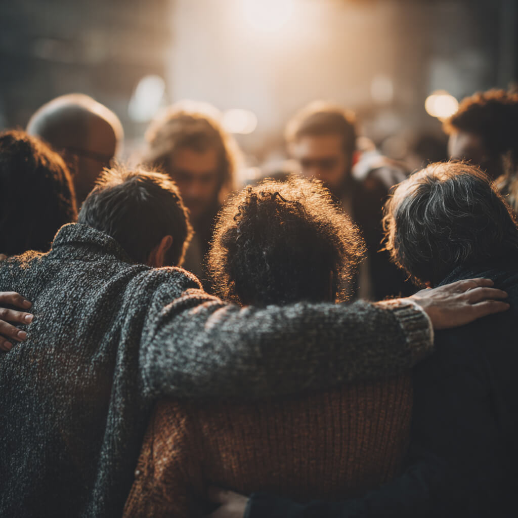 Tor 26 im Human Design - Transit - People standing together as a team - Dr. Birgit Greiner