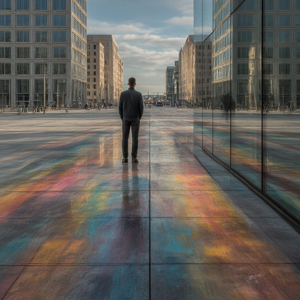 Tor 5 im Human Design - Transit - Man on street - Dr. Birgit Greiner